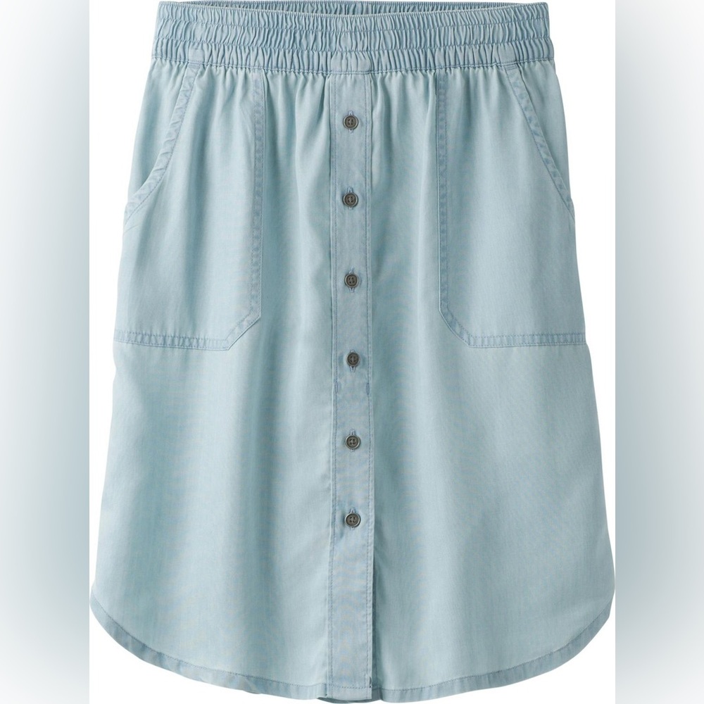 Prana Chambray Shelly Skirt